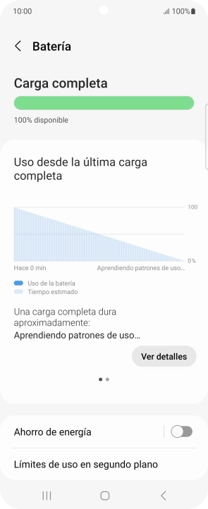 Pulsa Ahorro de energía.