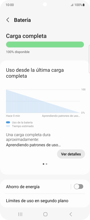 Pulsa Ahorro de energía.