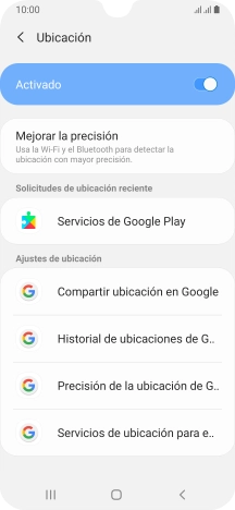 Pulsa Precisión de la ubicación de G... Pulsa Precisión de la ubicación de G...