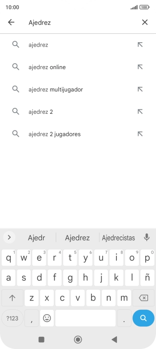 Introduce el nombre del tema o de la app y pulsa el icono de búsqueda. Introduce el nombre del tema o de la app y pulsa el icono de búsqueda.
