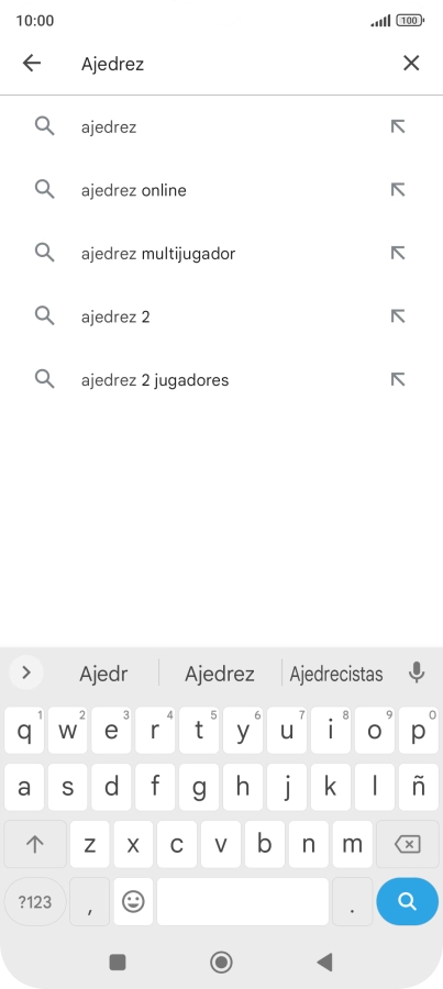 Introduce el nombre del tema o de la app y pulsa el icono de búsqueda. Introduce el nombre del tema o de la app y pulsa el icono de búsqueda.