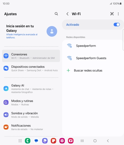 Pulsa la red wifi deseada.
