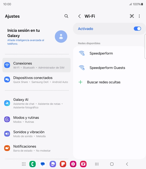 Pulsa la red wifi deseada.