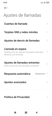 Pulsa Ajustes de desvío de llamadas.