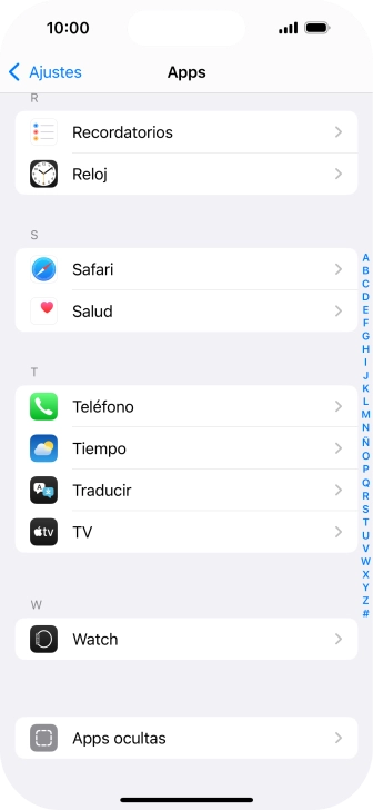 Pulsa Teléfono.