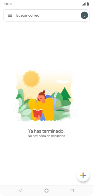 Pulsa el icono de cuenta de correo electrónico. Pulsa el icono de cuenta de correo electrónico.