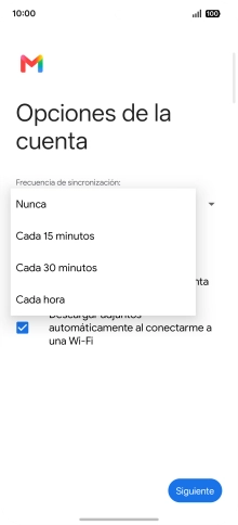 Pulsa el ajuste deseado. Pulsa el ajuste deseado.