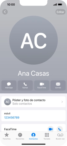 Pulsa Póster y foto de contacto.