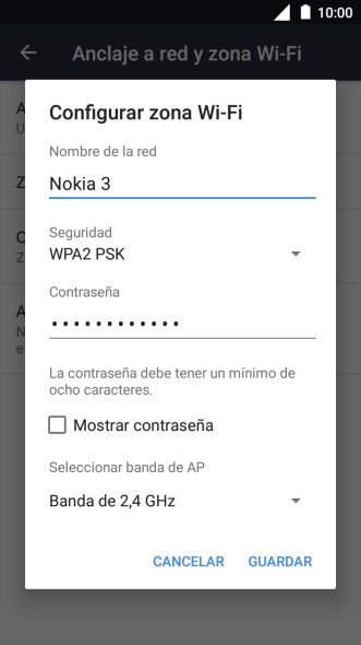 Pulsa en el campo bajo 