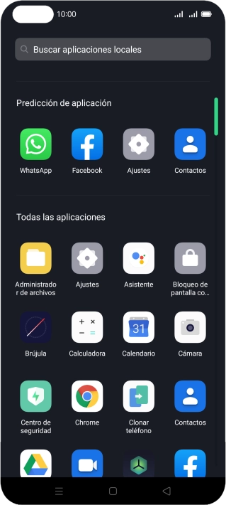 Pulsa Contactos.