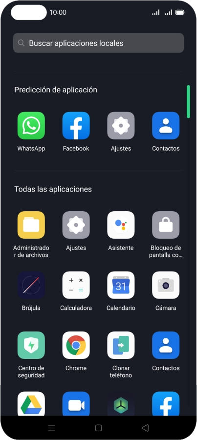 Pulsa Contactos.