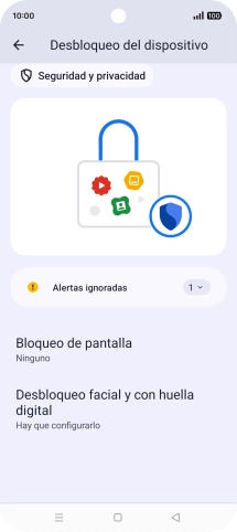 Pulsa Desbloqueo facial y con huella digital. Pulsa Desbloqueo facial y con huella digital.