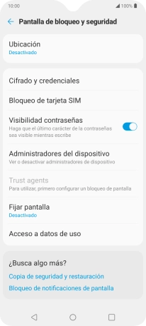 Pulsa Bloqueo de tarjeta SIM. Pulsa Bloqueo de tarjeta SIM.