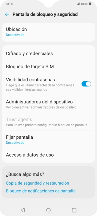 Pulsa Bloqueo de tarjeta SIM. Pulsa Bloqueo de tarjeta SIM.