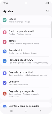 Pulsa Seguridad y privacidad.