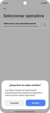 Pulsa Aceptar y espera mientras el teléfono está buscando redes. Pulsa Aceptar y espera mientras el teléfono está buscando redes.