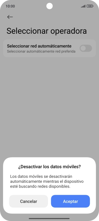 Pulsa Aceptar y espera mientras el teléfono está buscando redes. Pulsa Aceptar y espera mientras el teléfono está buscando redes.