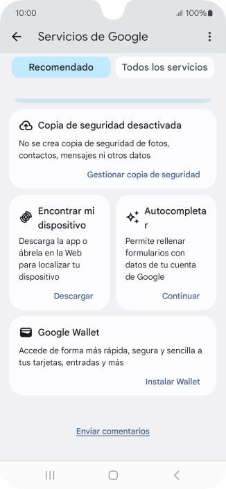 Pulsa Encontrar mi dispositivo. Pulsa Encontrar mi dispositivo.