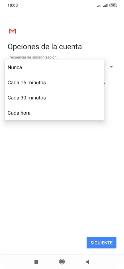 Pulsa el ajuste deseado. Pulsa el ajuste deseado.