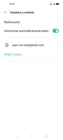 Pulsa la cuenta deseada. Pulsa la cuenta deseada.
