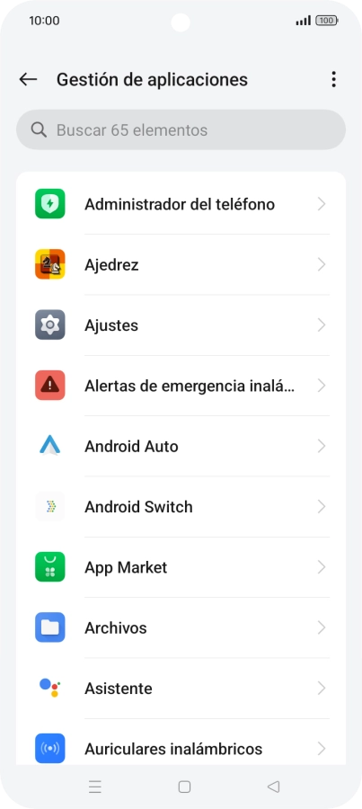 Pulsa la app deseada. Pulsa la app deseada.