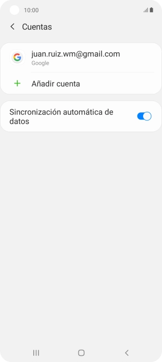 Pulsa Añadir cuenta.
