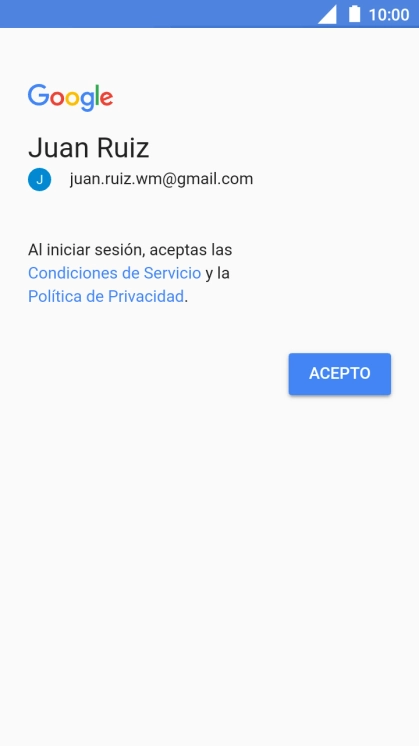Pulsa ACEPTO. Pulsa ACEPTO.