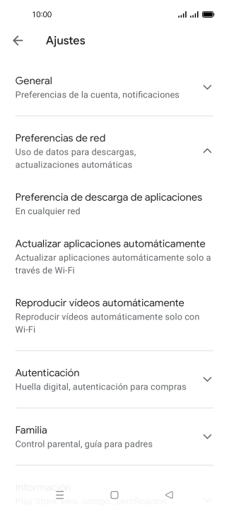 Pulsa Actualizar aplicaciones automáticamente. Pulsa Actualizar aplicaciones automáticamente.
