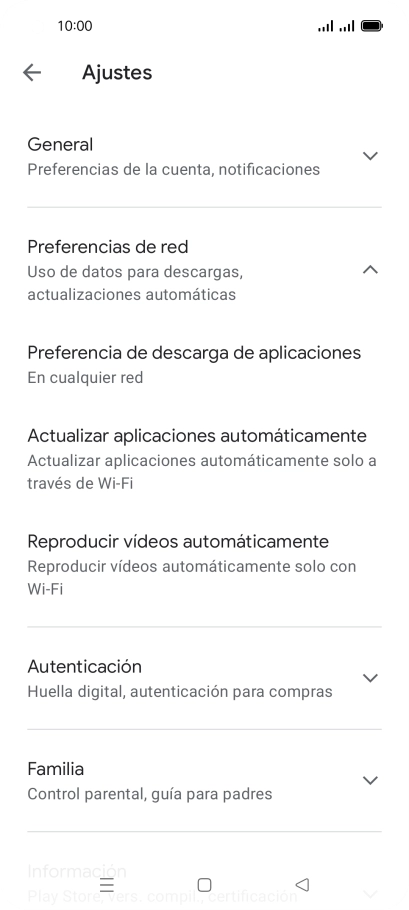 Pulsa Actualizar aplicaciones automáticamente. Pulsa Actualizar aplicaciones automáticamente.