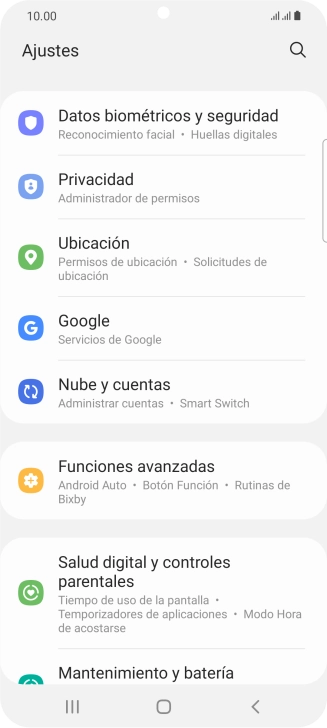 Pulsa Nube y cuentas. Pulsa Nube y cuentas.