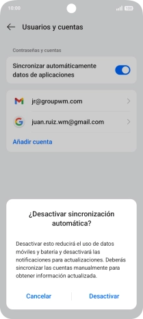 Pulsa Desactivar. Pulsa Desactivar.