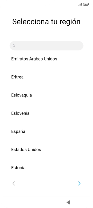Pulsa la región deseada. Pulsa la región deseada.