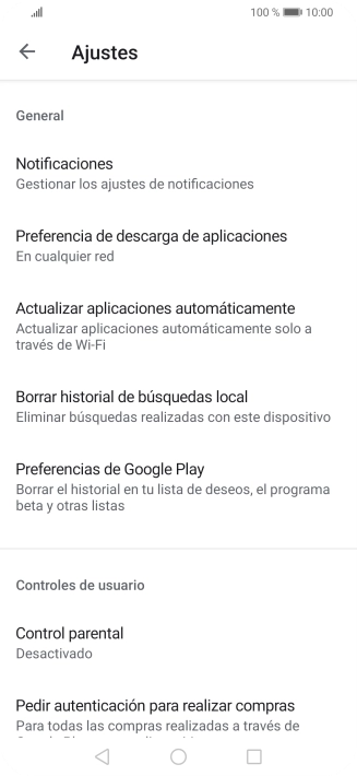 Pulsa Actualizar aplicaciones automáticamente.. Pulsa Actualizar aplicaciones automáticamente..