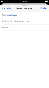 Pulsa Asunto: e introduce el asunto deseado. Pulsa Asunto: e introduce el asunto deseado.