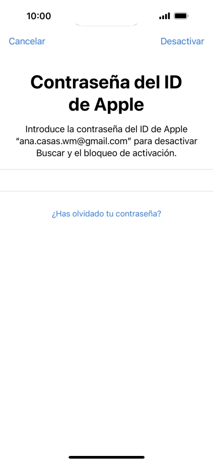 Pulsa Desactivar.