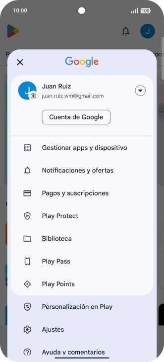 Pulsa Gestionar apps y dispositivo.