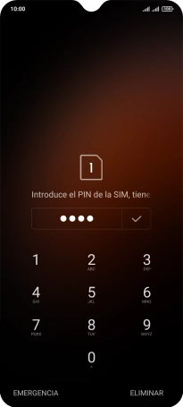 Si lo solicita el teléfono, introduce el código PIN y pulsa el icono de aceptar. Si lo solicita el teléfono, introduce el código PIN y pulsa el icono de aceptar.