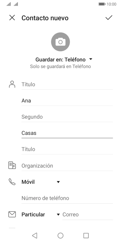 Pulsa Número de teléfono e introduce el número de teléfono deseado. Pulsa Número de teléfono e introduce el número de teléfono deseado.