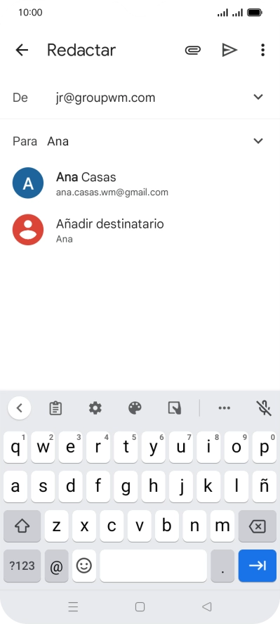 Pulsa el contacto deseado. Pulsa el contacto deseado.