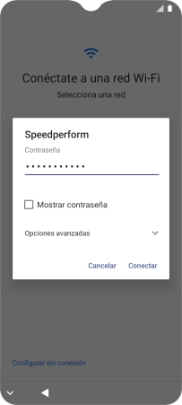 Introduce la contraseña de la red wifi y pulsa Conectar. Introduce la contraseña de la red wifi y pulsa Conectar.
