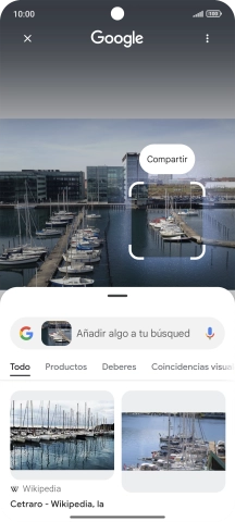 Sigue las indicaciones de la pantalla para utilizar los resultados de búsqueda. Sigue las indicaciones de la pantalla para utilizar los resultados de búsqueda.