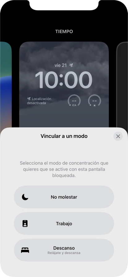 Pulsa un modo de concentración. Pulsa un modo de concentración.