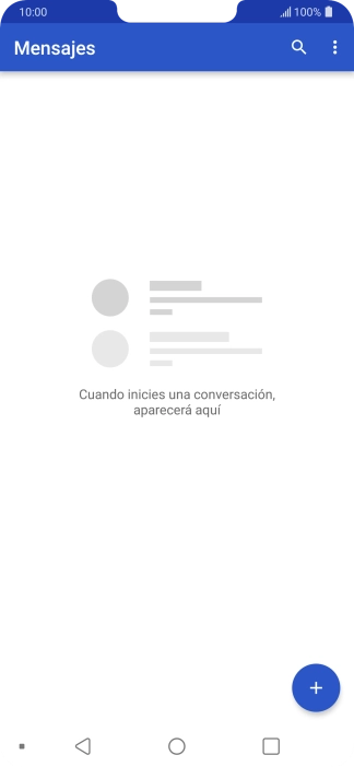Pulsa el icono de nuevo mensaje. Pulsa el icono de nuevo mensaje.