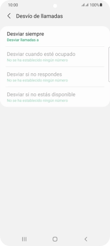 Pulsa el tipo de desvío deseado. Pulsa el tipo de desvío deseado.
