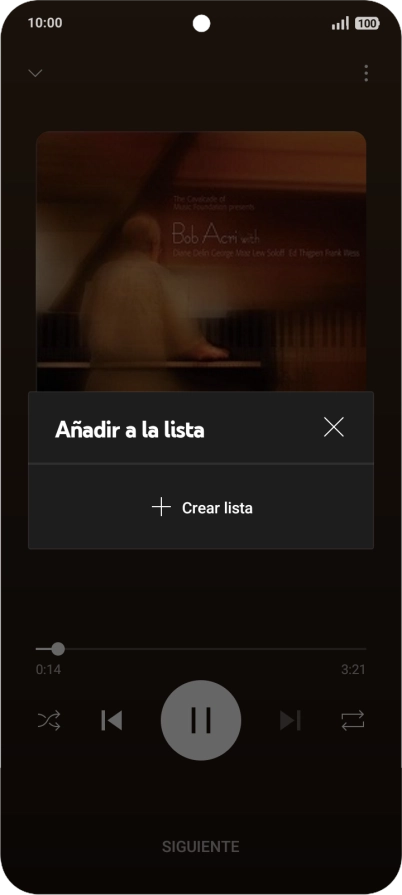 Pulsa Crear lista. Pulsa Crear lista.