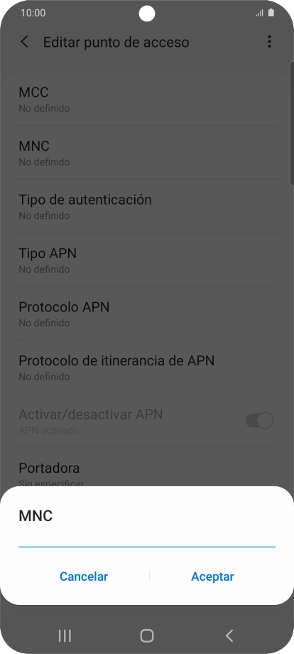 Introduce 01 y pulsa Aceptar. Introduce 01 y pulsa Aceptar.
