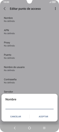Introduce Vodafone Internet y pulsa ACEPTAR. Introduce Vodafone Internet y pulsa ACEPTAR.