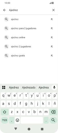 Introduce el nombre del tema o de la app y pulsa el icono de búsqueda. Introduce el nombre del tema o de la app y pulsa el icono de búsqueda.