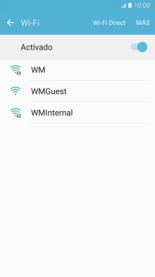 Pulsa la red wifi deseada. Pulsa la red wifi deseada.