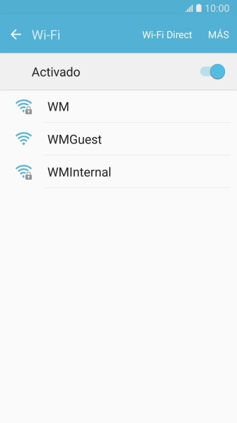 Pulsa la red wifi deseada. Pulsa la red wifi deseada.